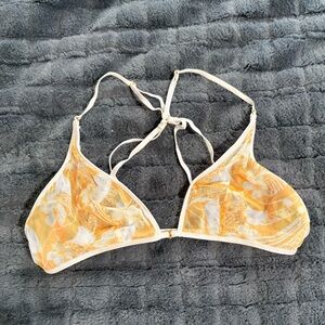 Victoria's Secret Yellow and White Bra